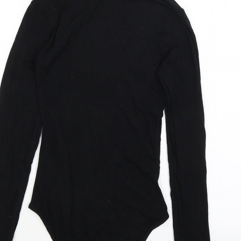 Boohoo Womens Black   Bodysuit One-Piece Size 8