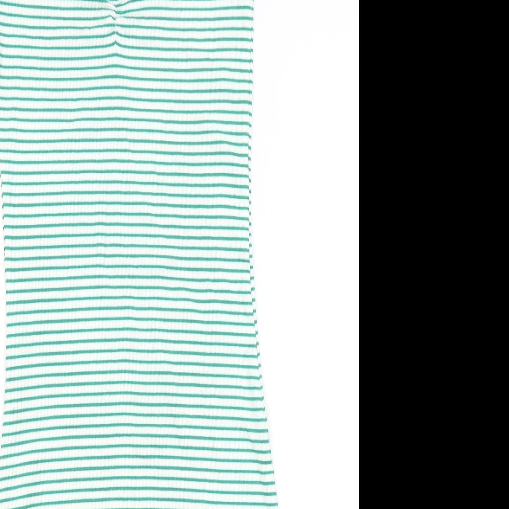 New Look Womens White Striped  Bodycon  Size 8