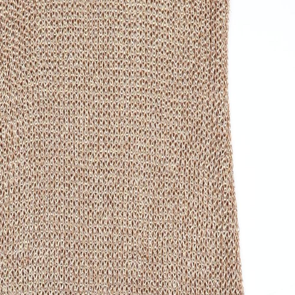 Lovers & Friends Womens Gold   Slip Dress  Size S