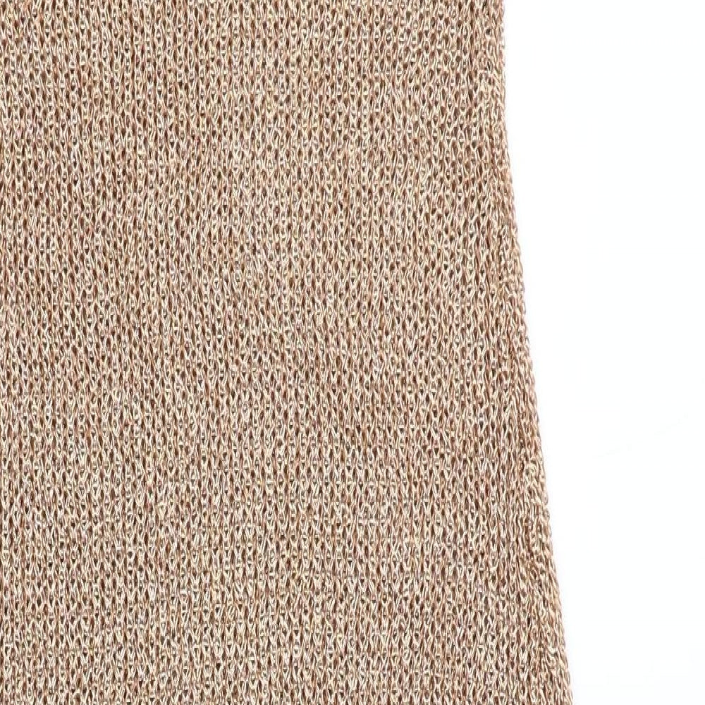 Lovers & Friends Womens Gold   Slip Dress  Size S