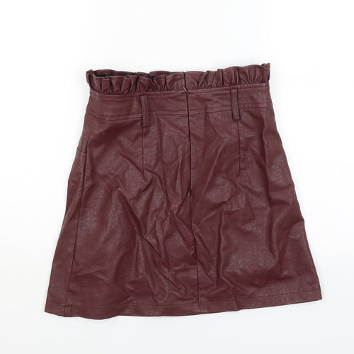 Boohoo Womens Purple   A-Line Skirt Size 8
