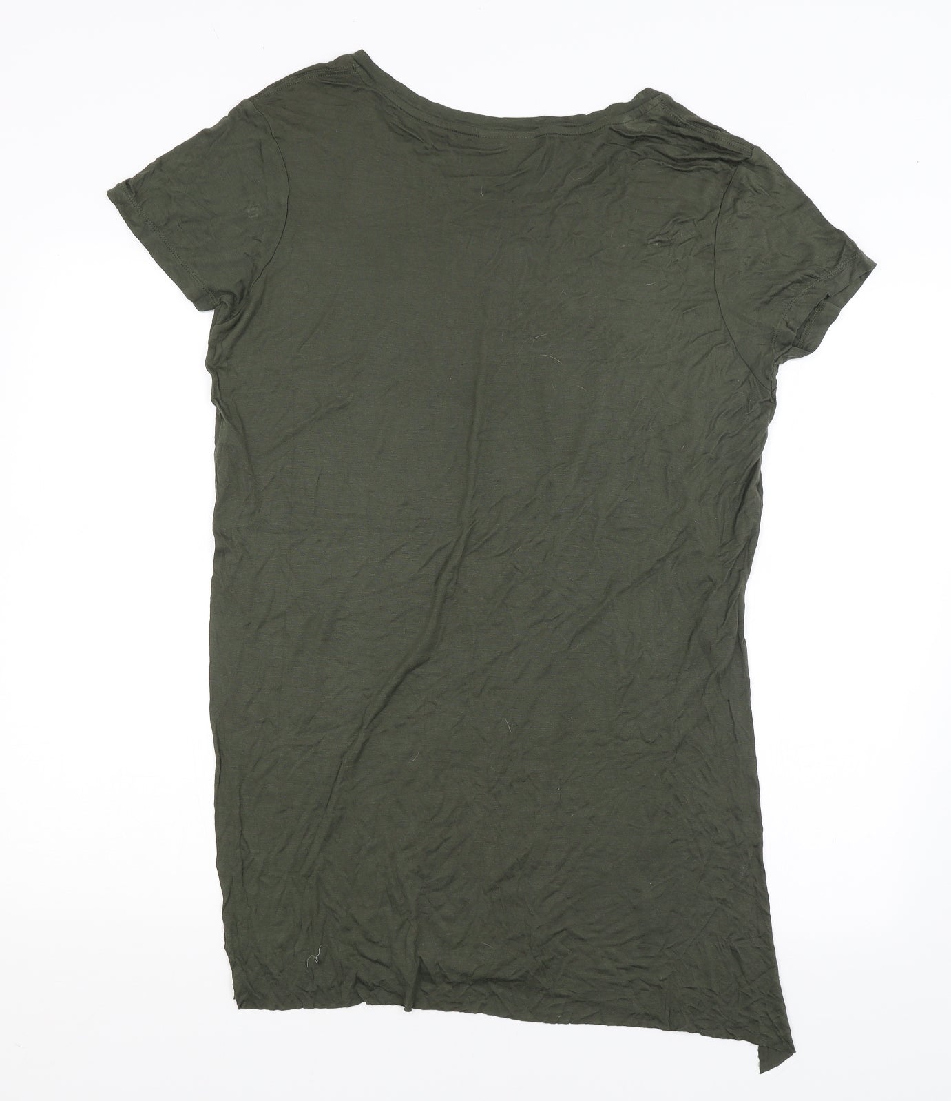 Topshop Womens Green   Basic T-Shirt Size 10