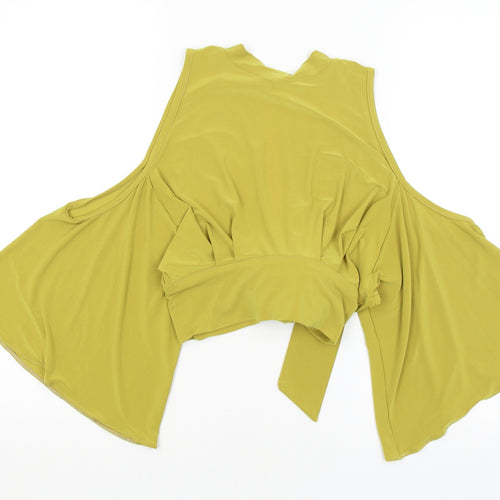 Endelle Womens Green   Cropped T-Shirt Size 8