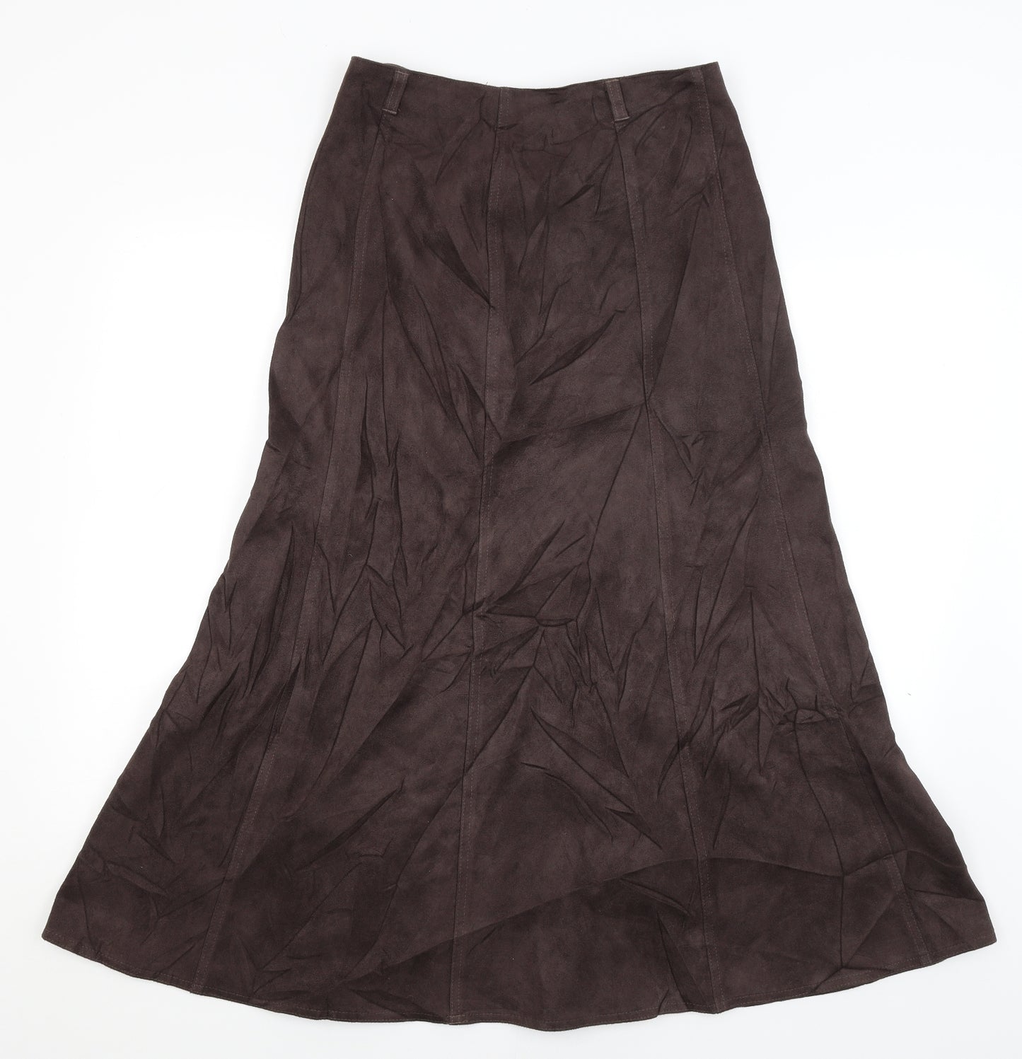 M&S Womens Brown   Flare Skirt Size 12