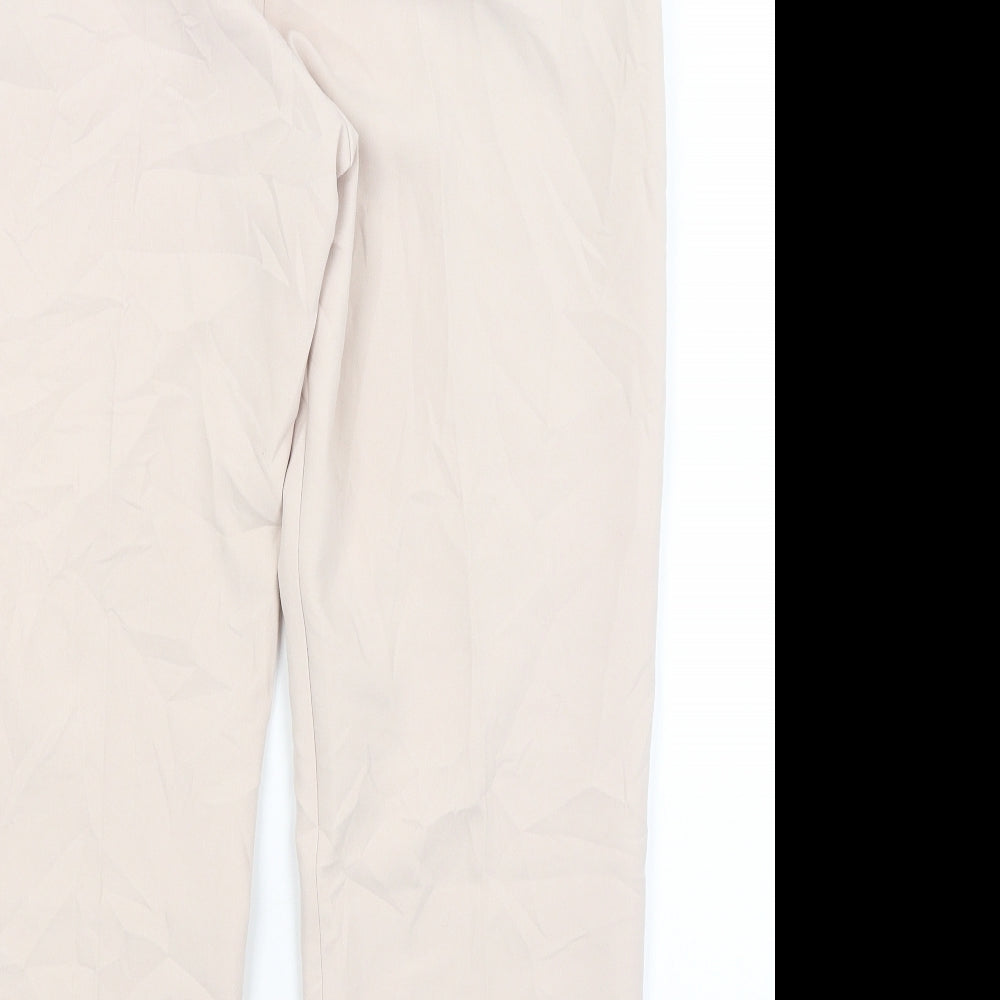 M&S Womens Pink   Cropped Trousers Size 12 L25 in