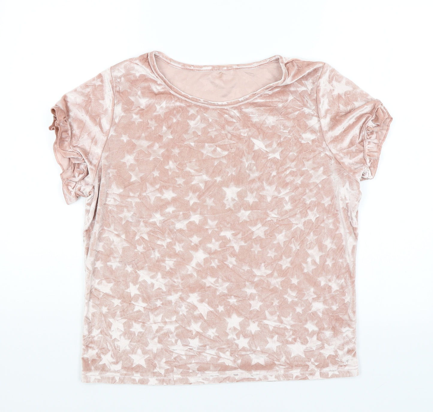 George Womens Pink   Basic T-Shirt Size 12  - Stars