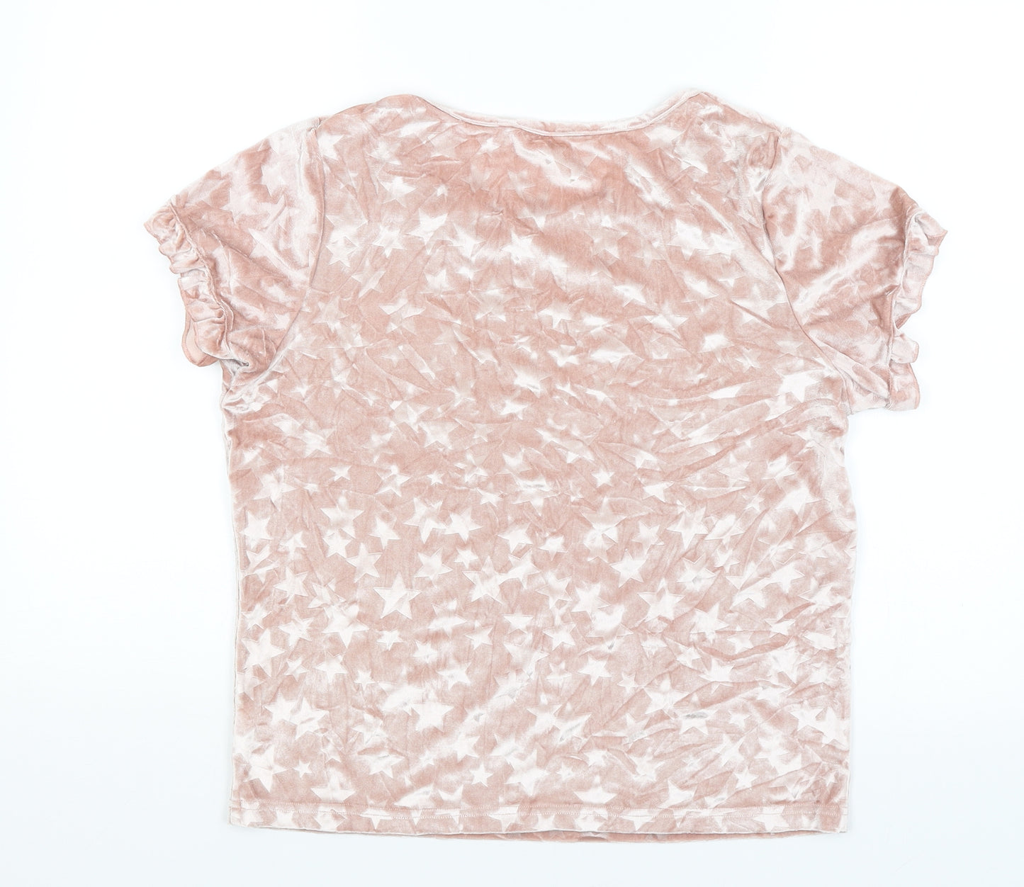 George Womens Pink   Basic T-Shirt Size 12  - Stars
