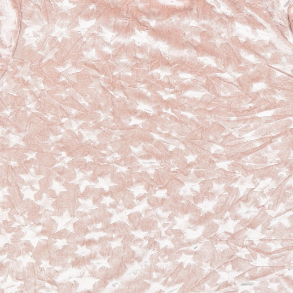 George Womens Pink   Basic T-Shirt Size 12  - Stars