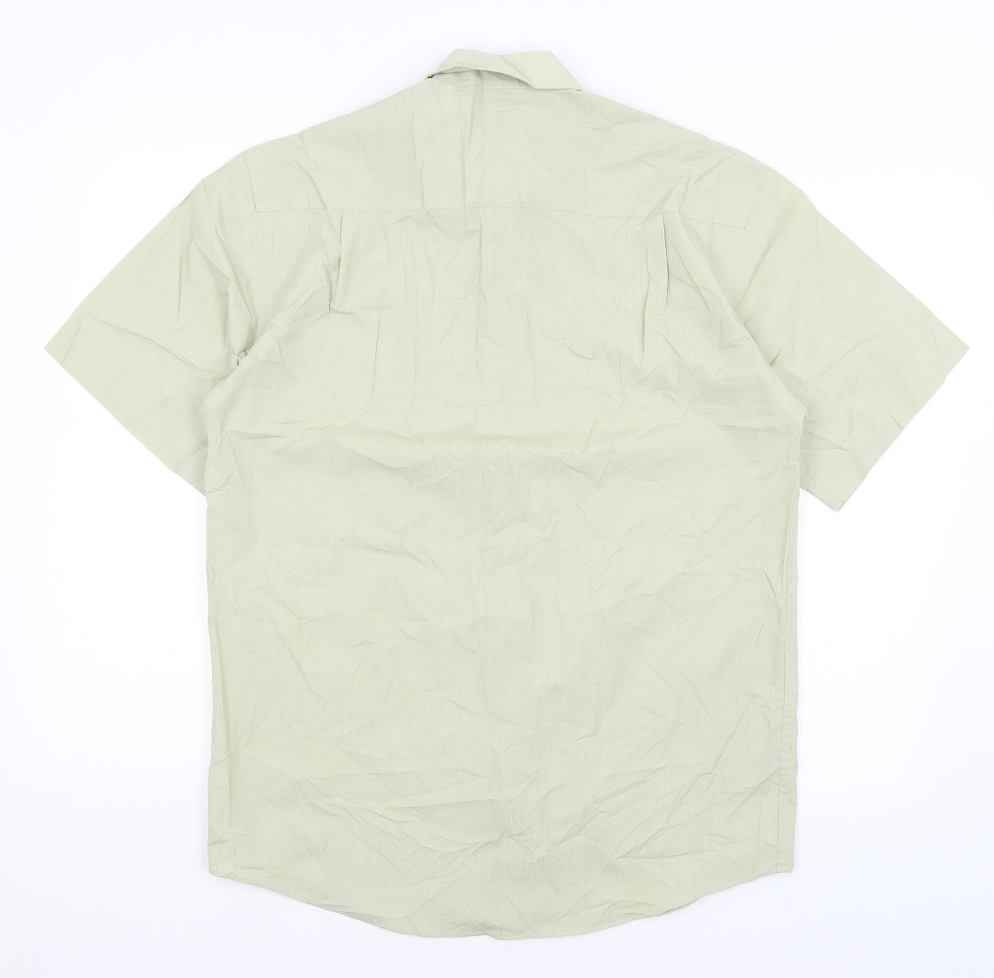 BHS Mens Green    Button-Up Size 14.5