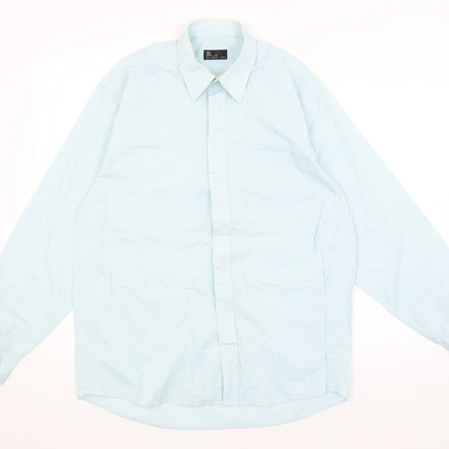 BHS Mens Blue    Button-Up Size 15.5