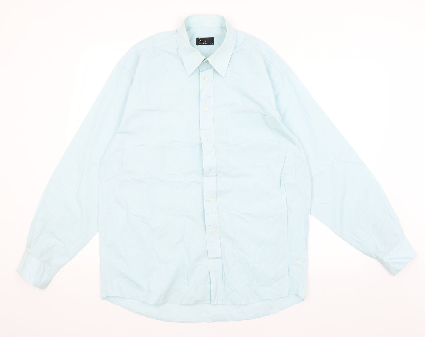 BHS Mens Blue    Button-Up Size 15.5