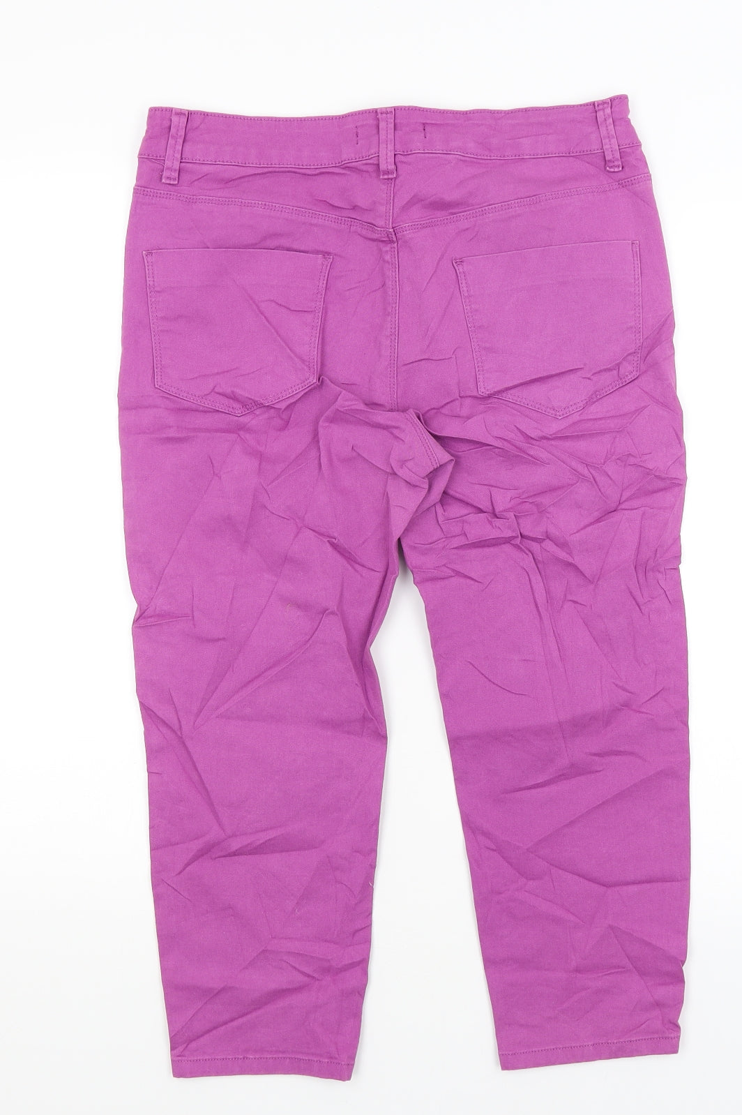 M&S Womens Purple   Cropped Jeans Size 12 L21 in