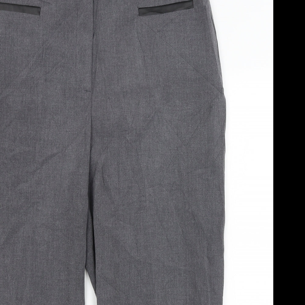 Maggi Womens Grey   Cropped Trousers Size 20 L22 in
