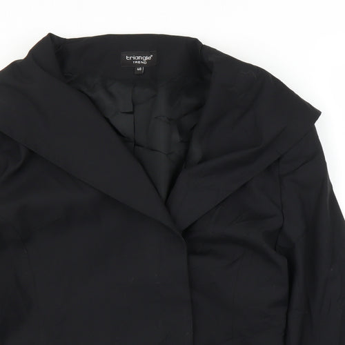 Triangle Trend Womens Black   Jacket Blazer Size 12