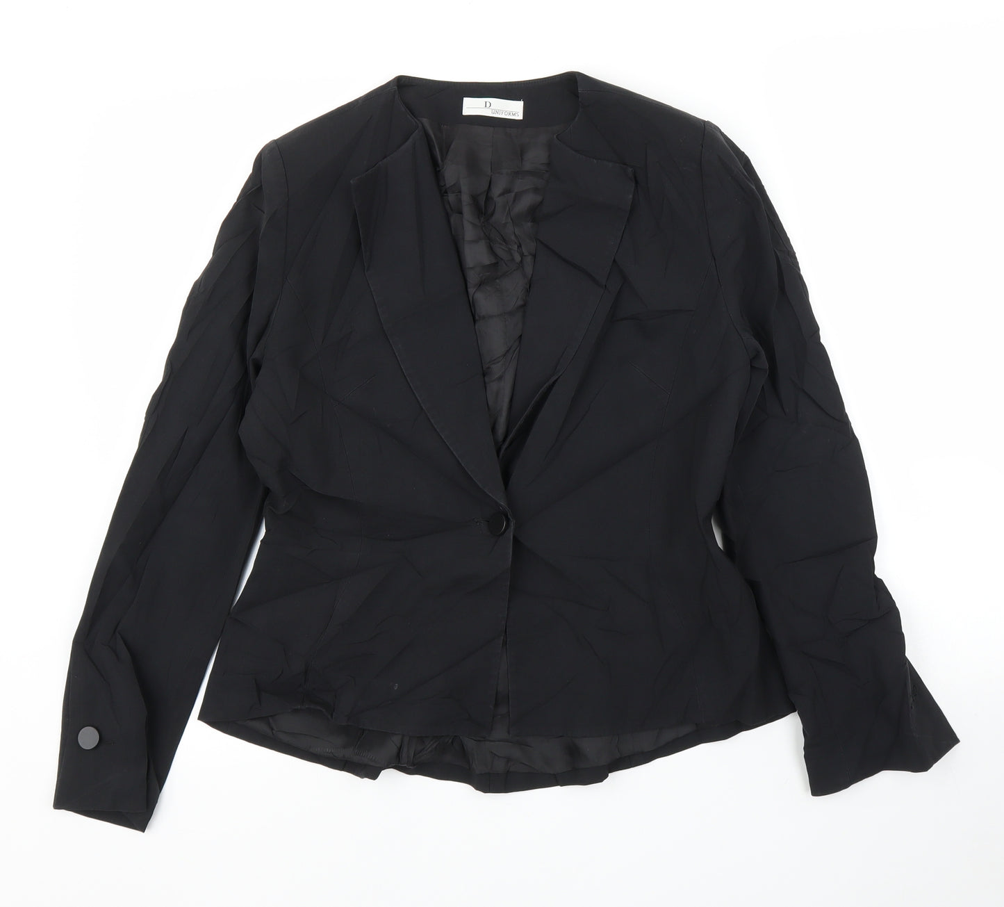 D Uniform Womens Black   Jacket Blazer Size 12