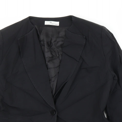 D Uniform Womens Black   Jacket Blazer Size 12