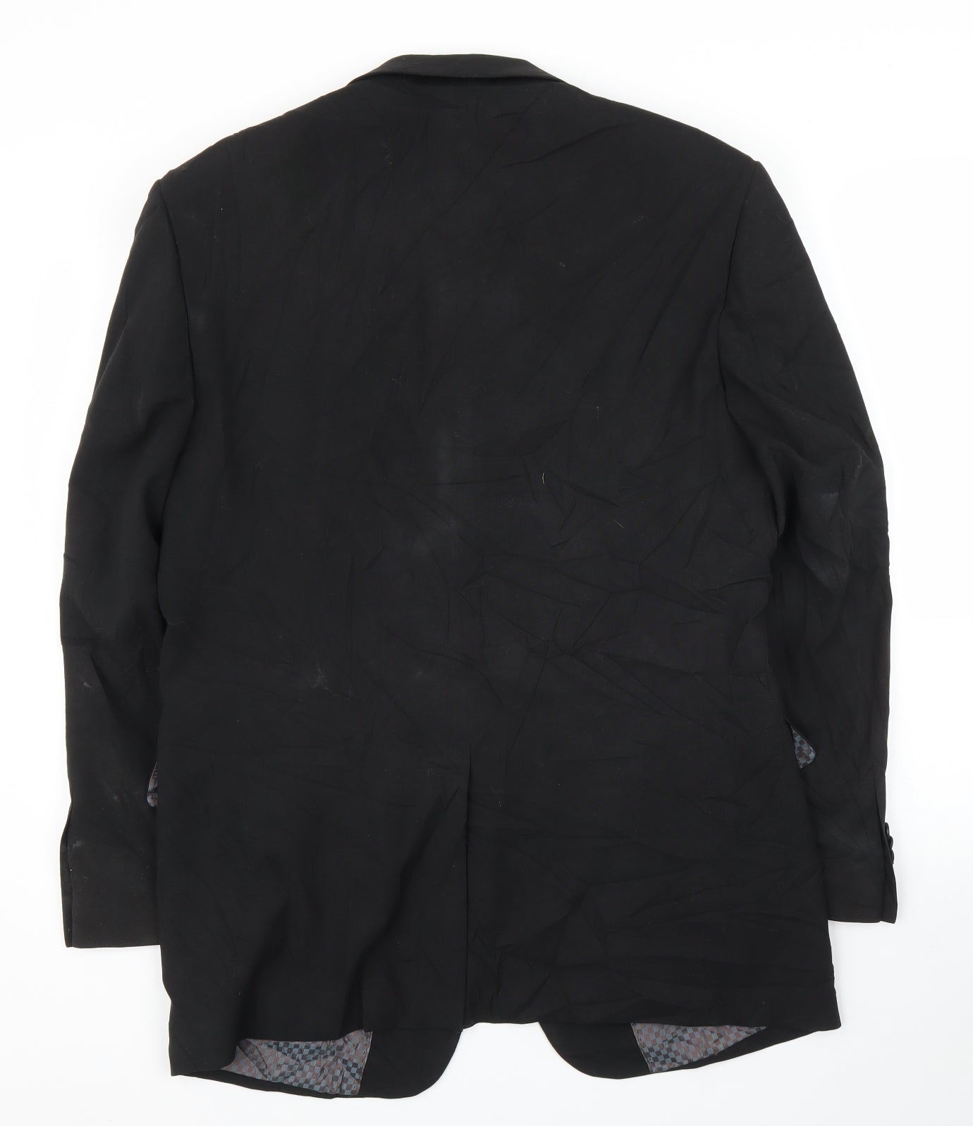 Henley & Knight Mens Black   Jacket Suit Jacket Size 40