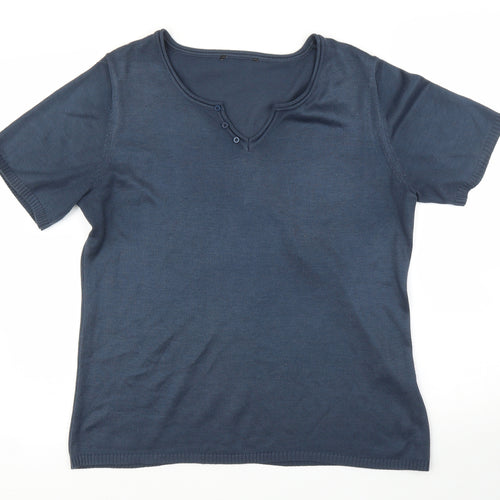 Preworn Womens Blue   Basic Blouse Size L