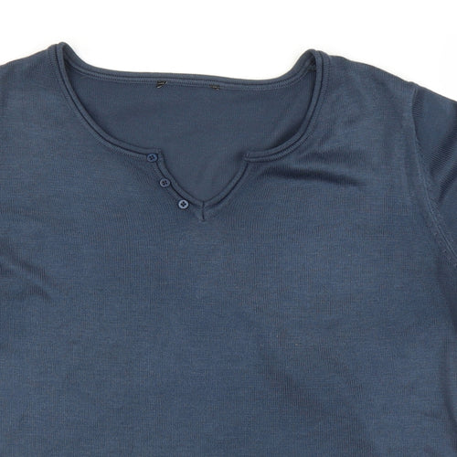 Preworn Womens Blue   Basic Blouse Size L