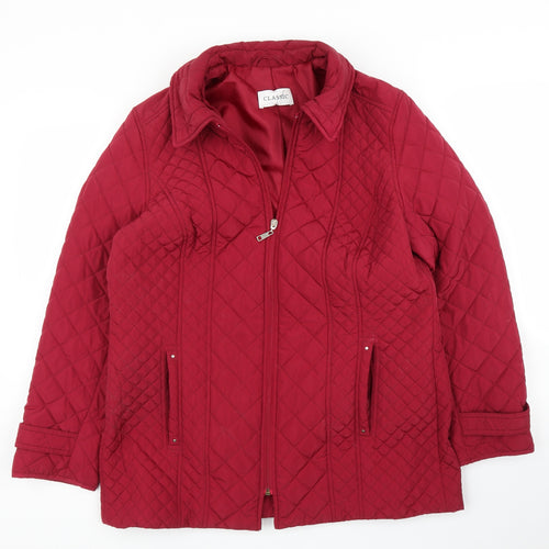 M&S Womens Purple   Quilted Coat Size 14