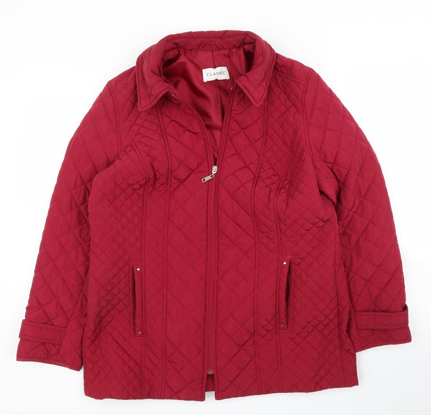 M&S Womens Purple   Quilted Coat Size 14