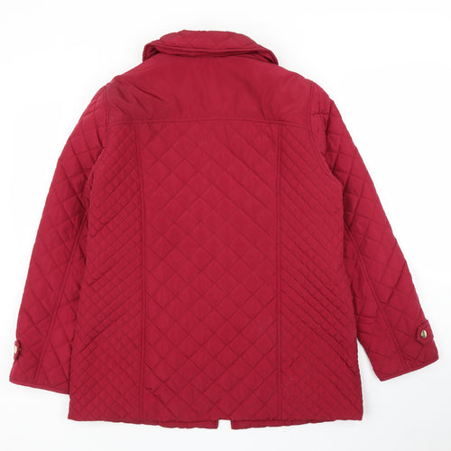 M&S Womens Purple   Quilted Coat Size 14