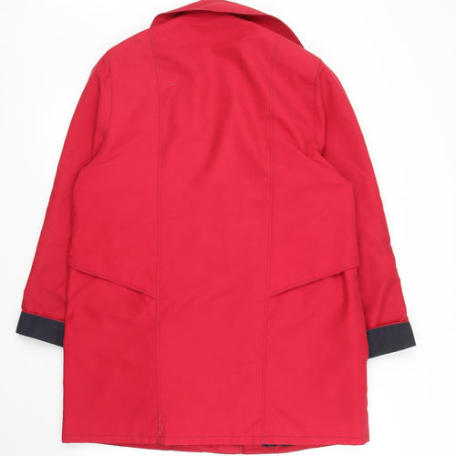 Nautic Seasport Womens Red   Overcoat Coat Size 10