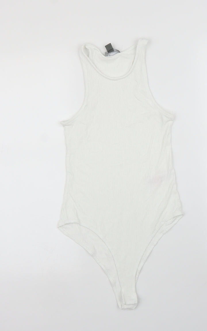 Primark Womens White Leotard One-Piece Size XS