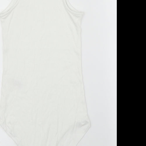 Primark Womens White   Leotard One-Piece Size XS