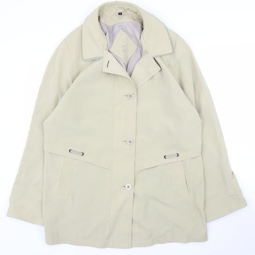 Preworn Womens Beige   Parka Coat Size 14