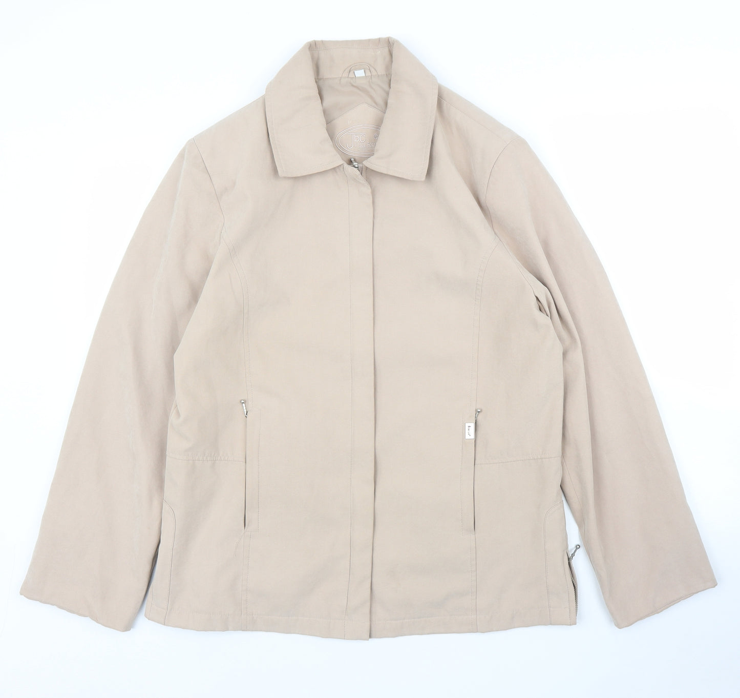 JBC Womens Beige   Overcoat Coat Size 14