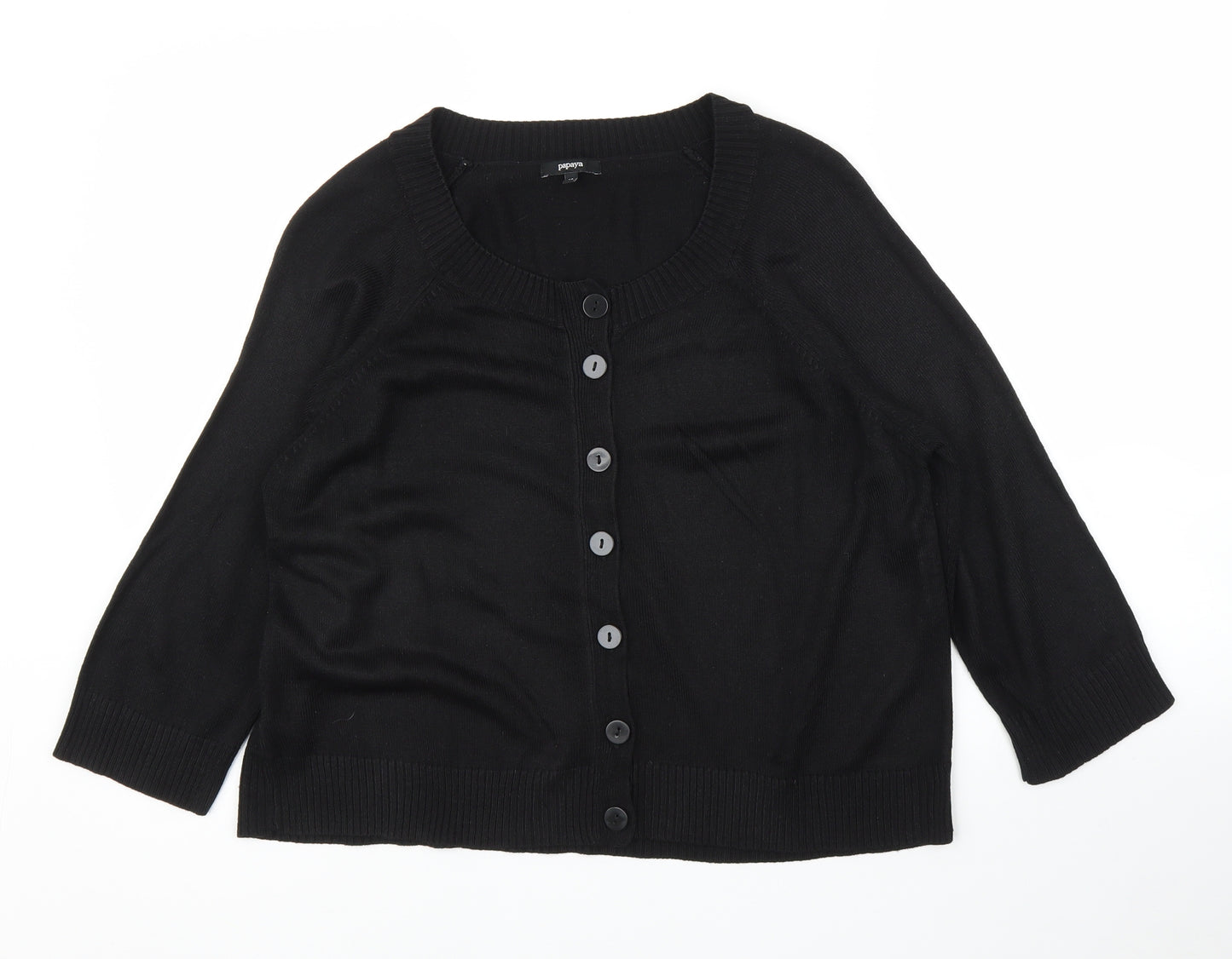 Papaya Womens Black   Pullover Jumper Size 14