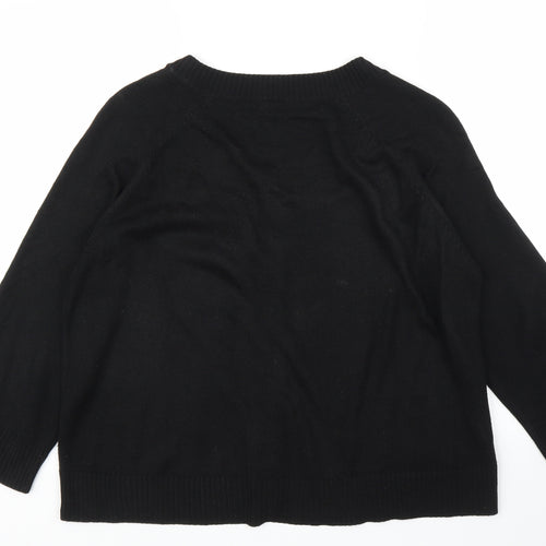 Papaya Womens Black   Pullover Jumper Size 14