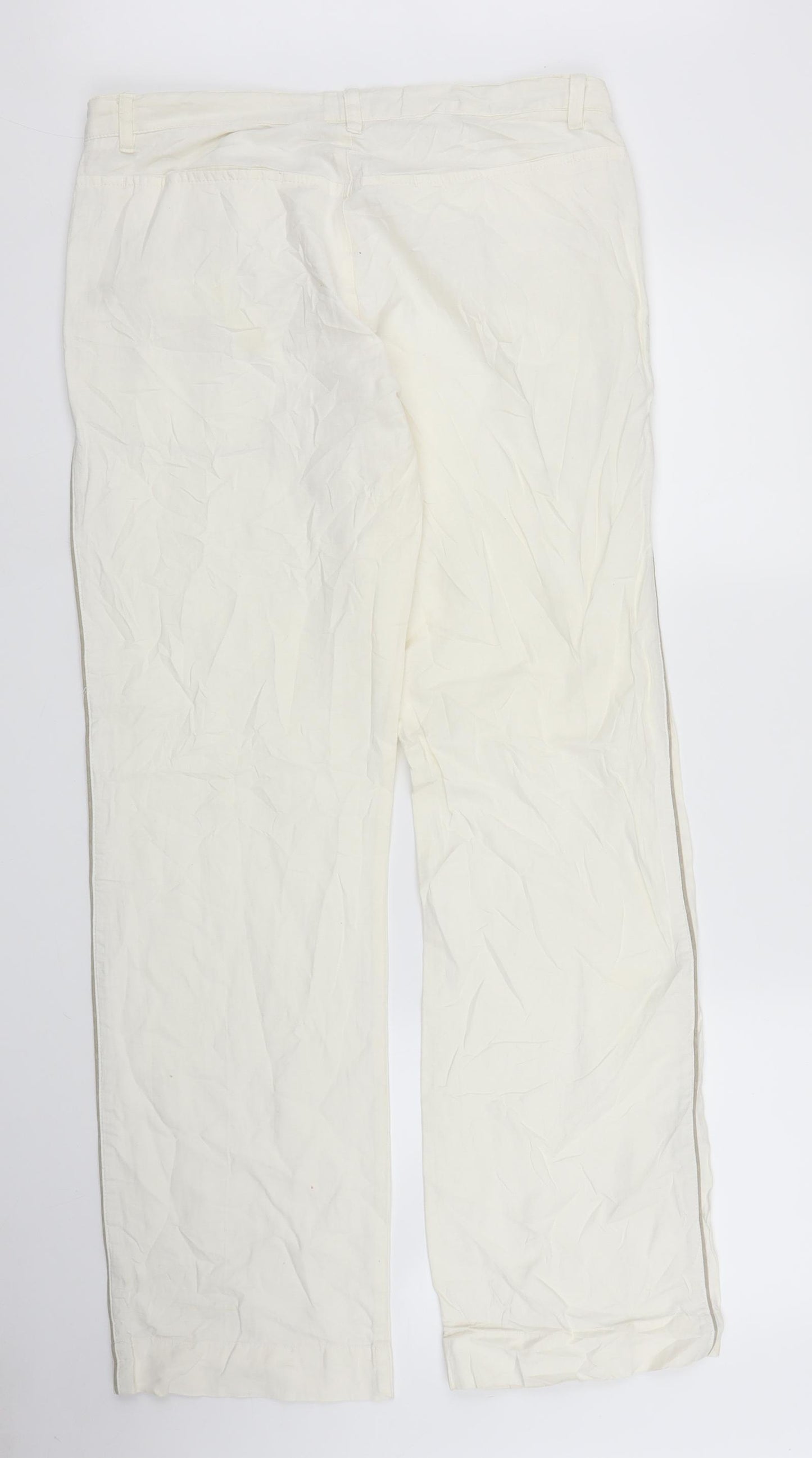 Idem Womens White   Trousers  Size 32 in L32 in