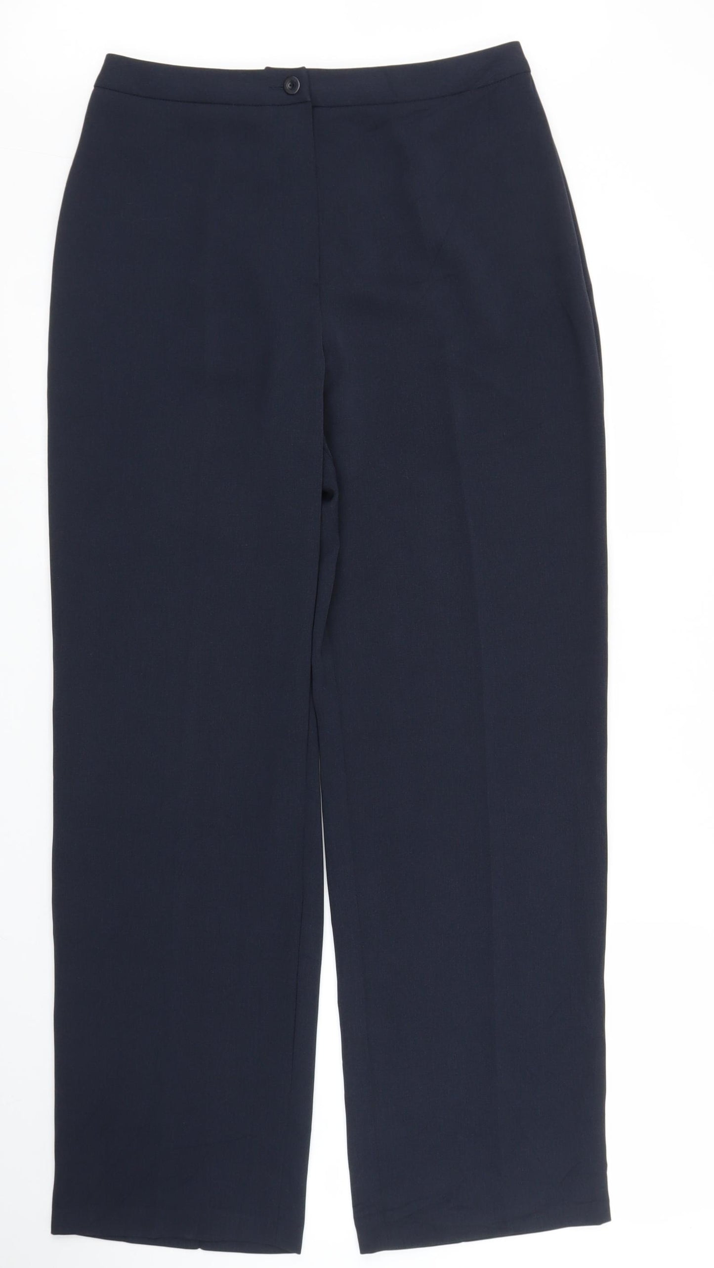 M&S Womens Blue   Trousers  Size 12 L29 in