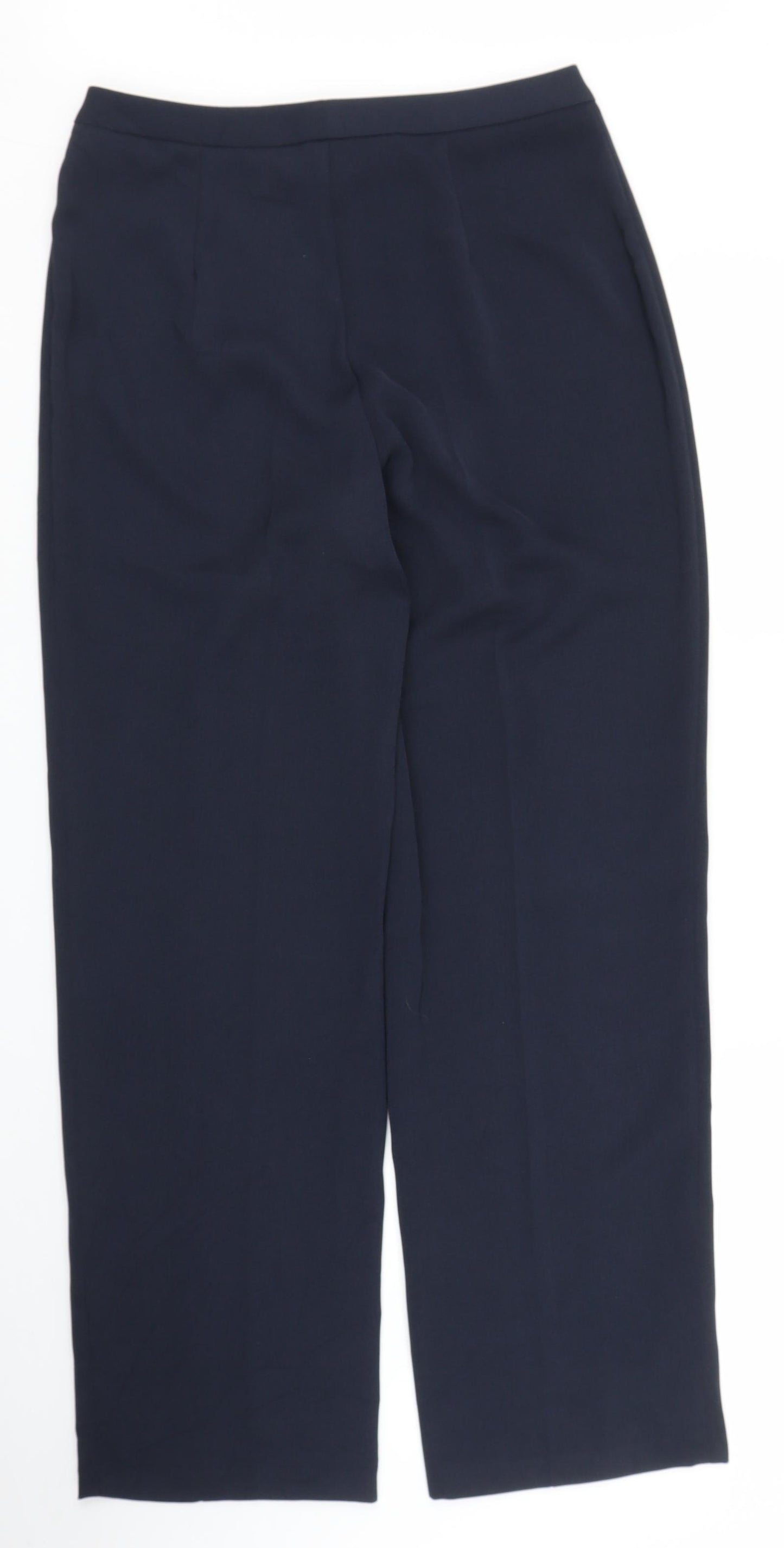 M&S Womens Blue   Trousers  Size 12 L29 in