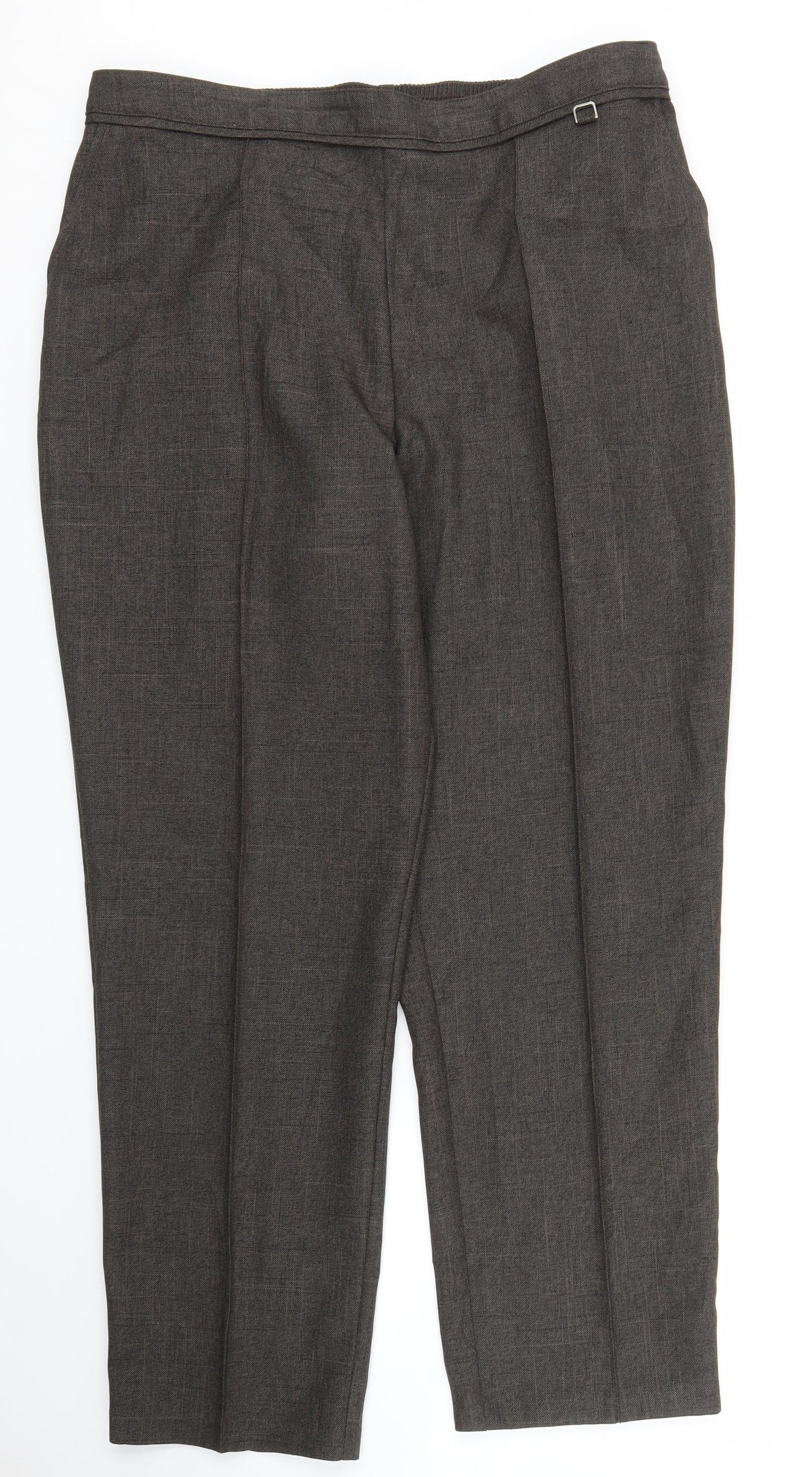 M&S Womens Brown   Trousers  Size 16 L27 in