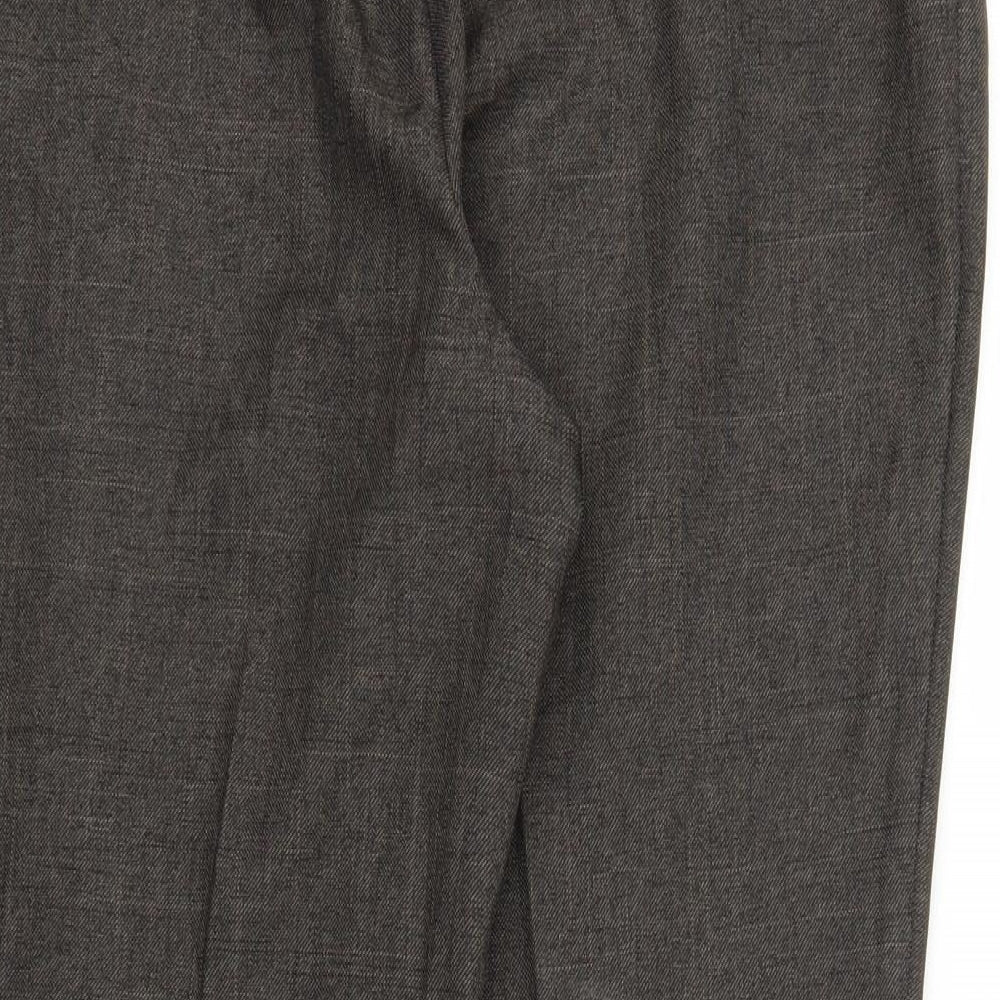 M&S Womens Brown   Trousers  Size 16 L27 in
