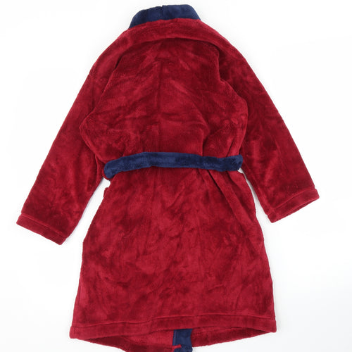 M&S Boys Purple Solid   Robe Size 7-8 Years  - FCB Barcelona