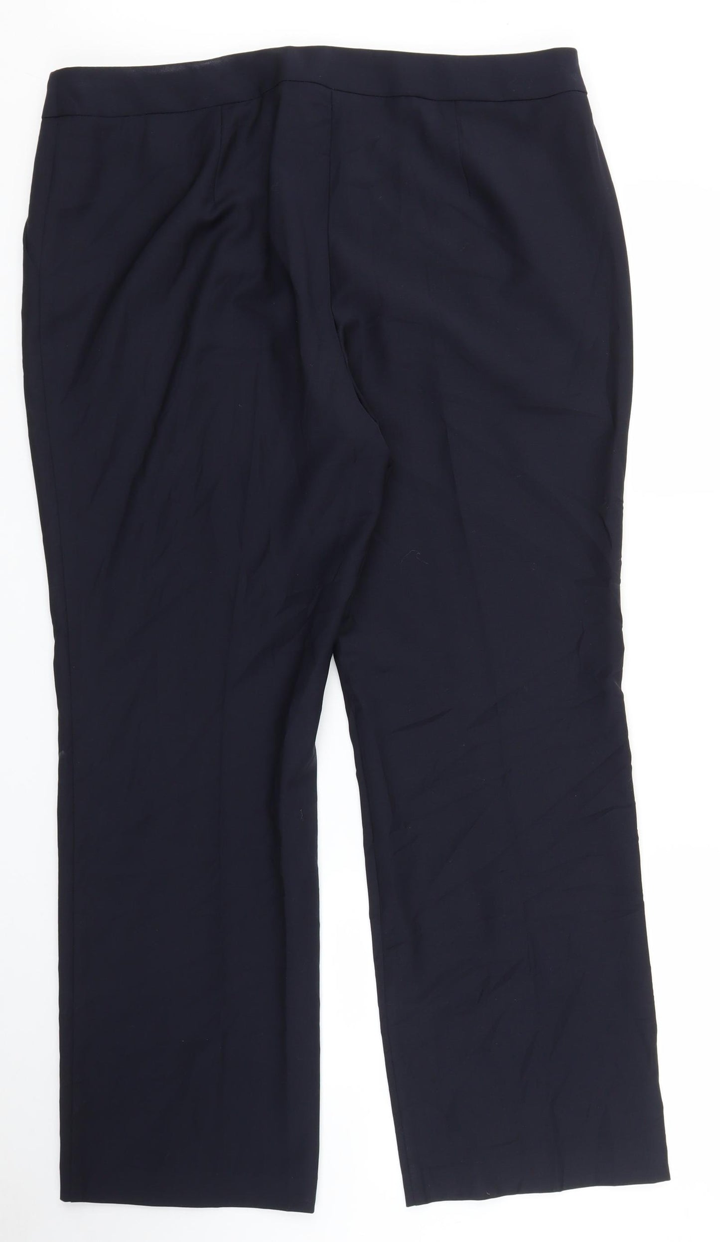 M&S Womens Blue   Trousers  Size 16 L28 in