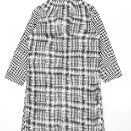 Miss Pap Womens Grey Houndstooth  Jacket  Size 8