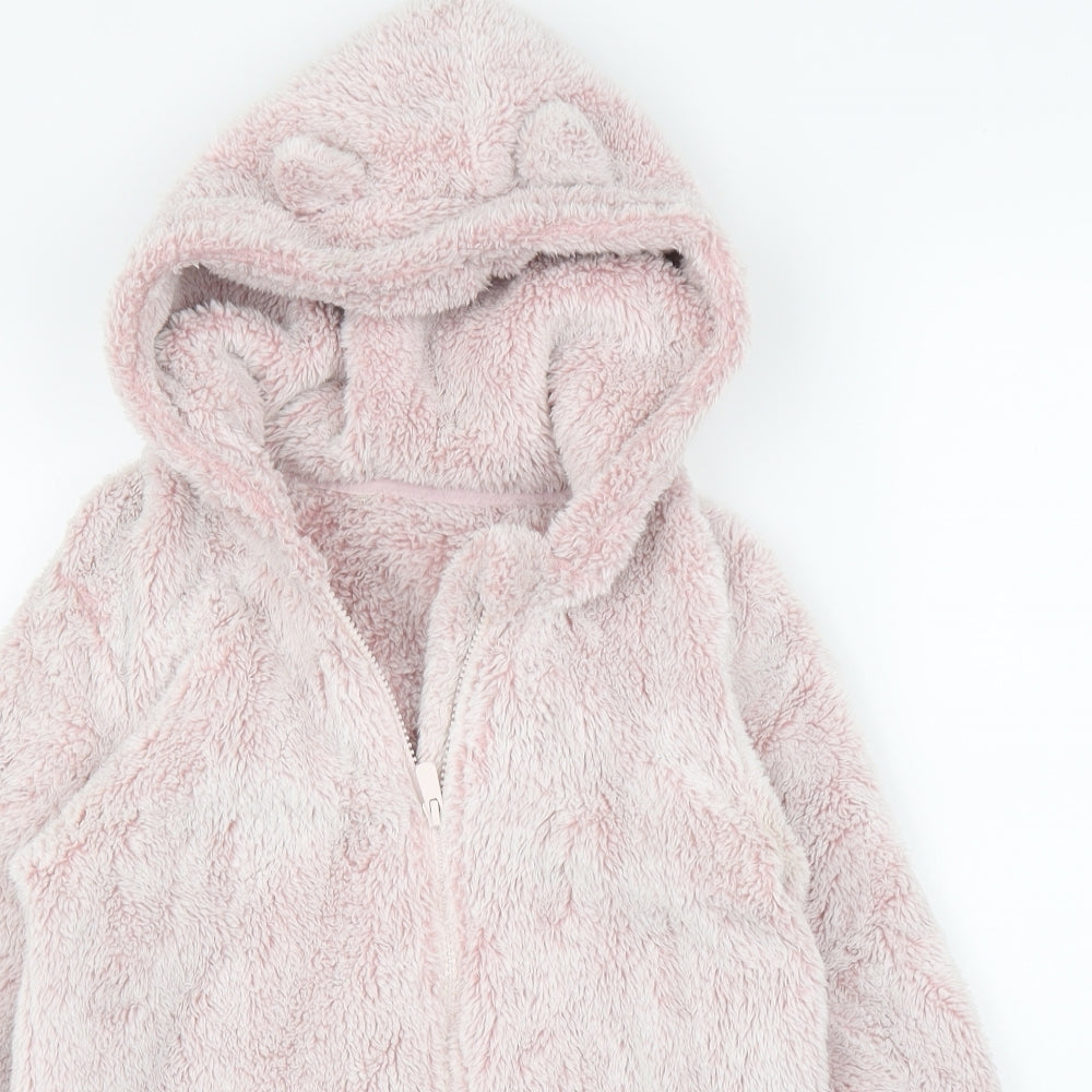 George Girls Pink   Pullover Hoodie Size 11 Years