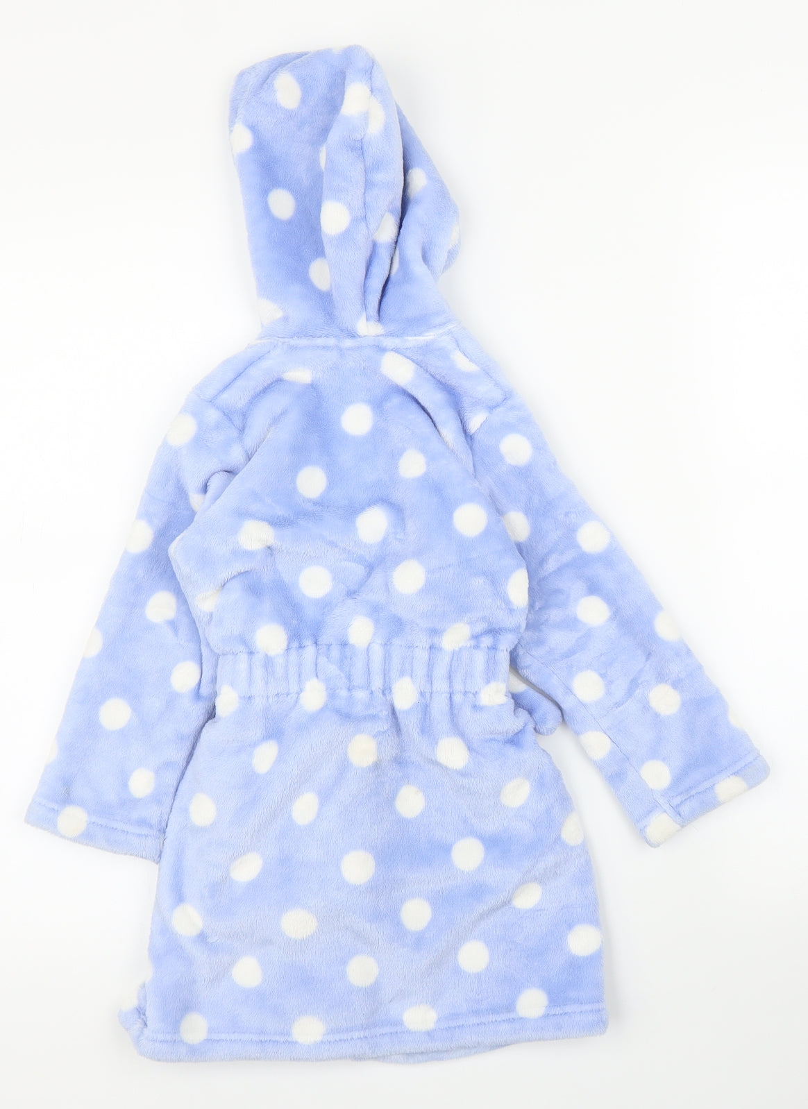 M&S Girls Blue Polka Dot  Capri Robe Size 2-3 Years
