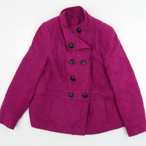 EWM  Womens Purple   Jacket Coat Size 14