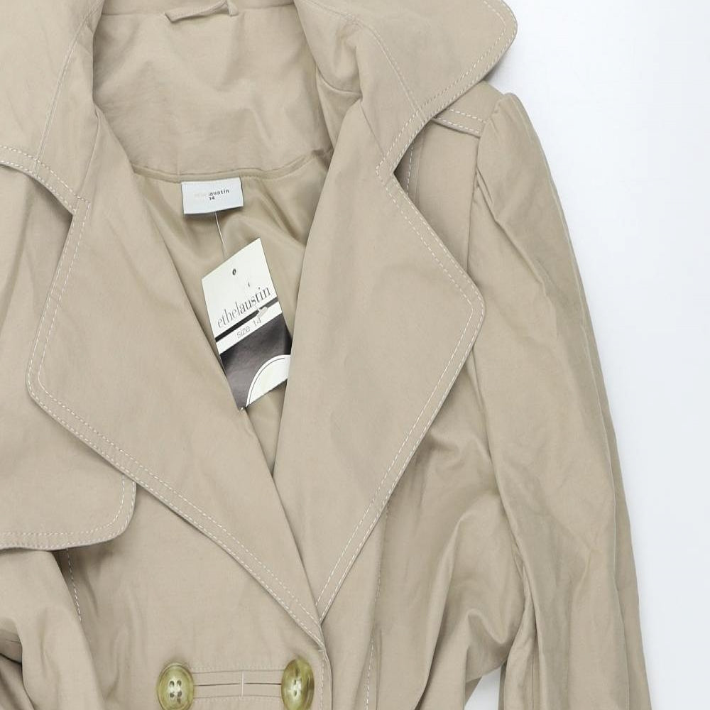 Ethel Austin  Womens Beige   Jacket Coat Size 14