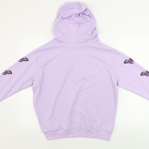ROMWE Womens Purple   Pullover Hoodie Size 8