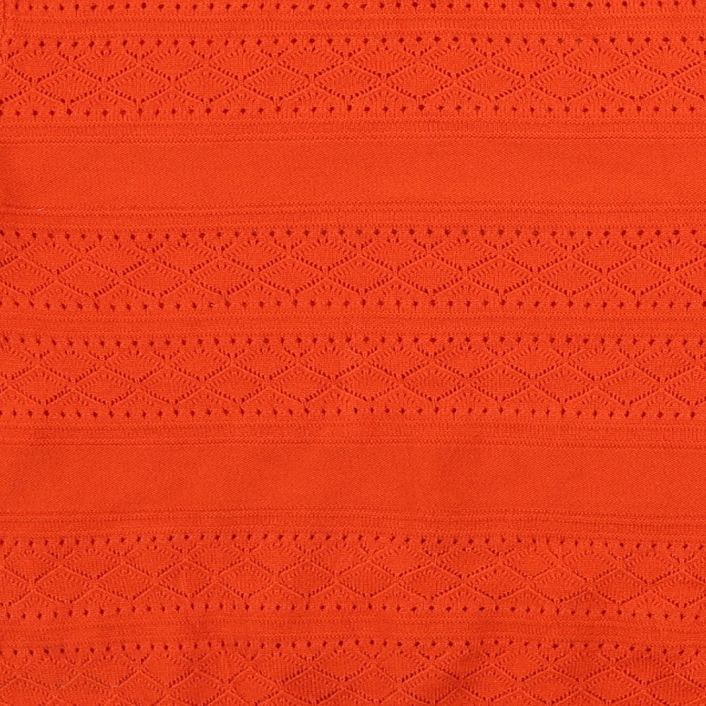 Papaya  Womens Orange   Pullover Jumper Size 8