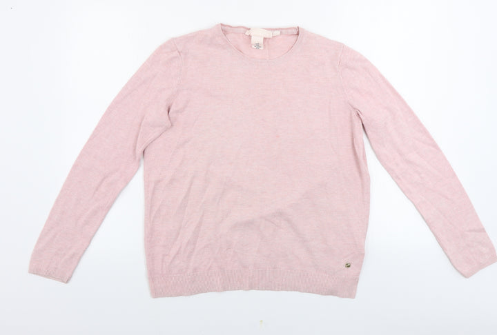 H&M  Womens Pink   Pullover Jumper Size M