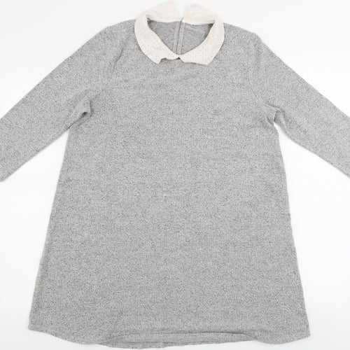TU Womens Grey   Basic Blouse Size 12