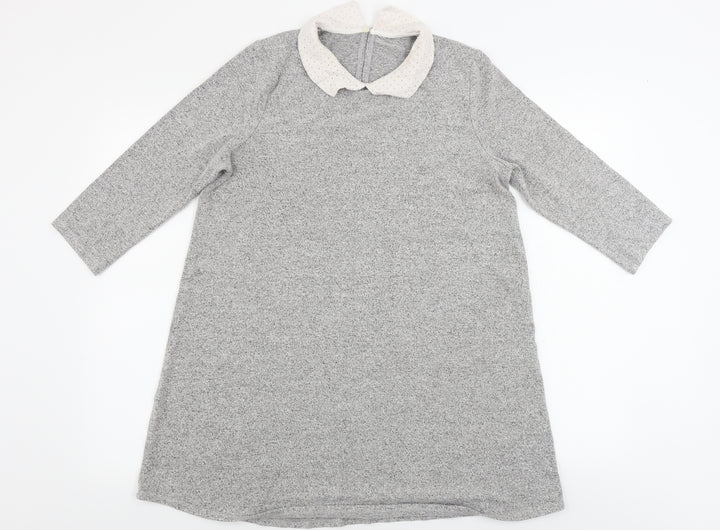 TU Womens Grey   Basic Blouse Size 12